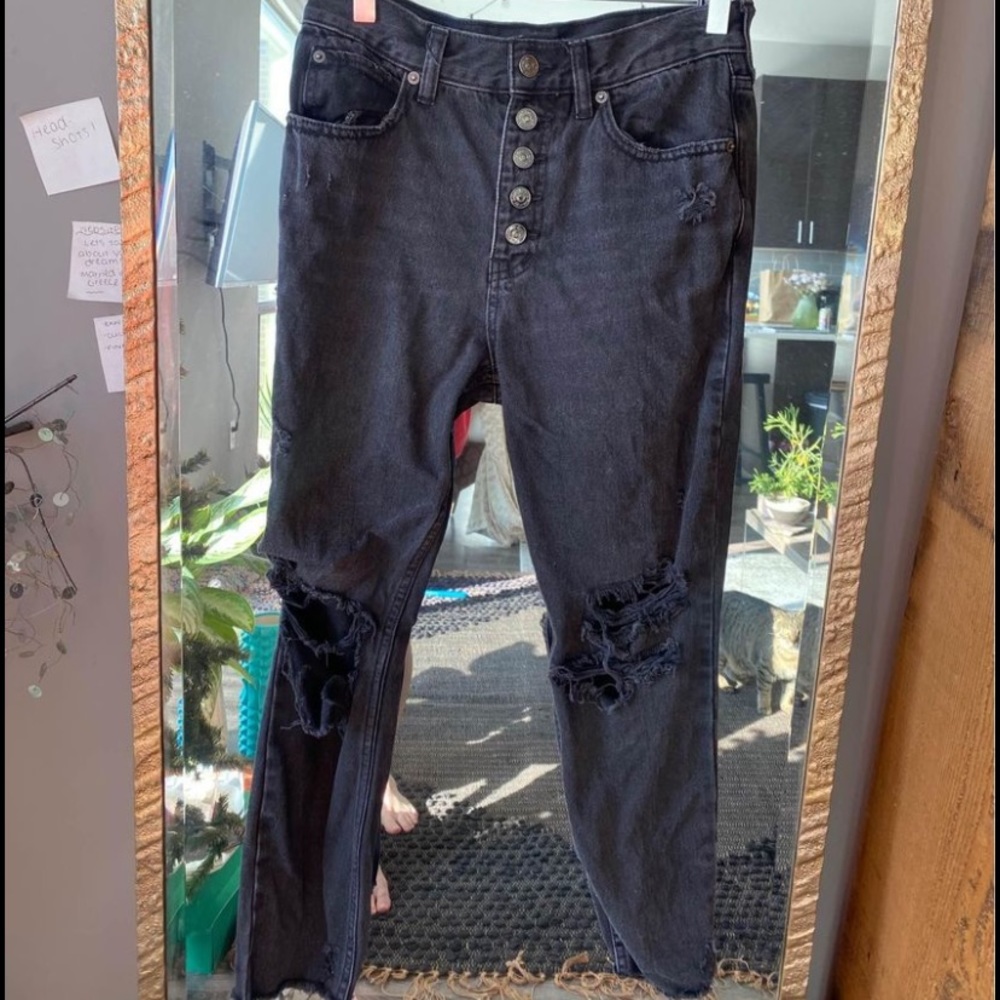 Free People Black Jeans